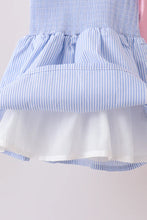 Load image into Gallery viewer, Preorder Pink and Blue Smocked Ruffle Shorts Set