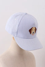 Load image into Gallery viewer, Preorder Puppy Seersucker Hat (One Size)
