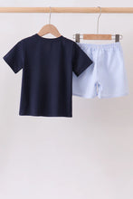 Load image into Gallery viewer, Preorder Navy Puppy Boat Shorts Set
