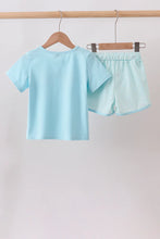 Load image into Gallery viewer, Preorder Blue Apple Trio Embroidered Shorts Set