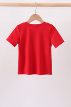 Load image into Gallery viewer, Preorder Red Back to School Smocked Shirt