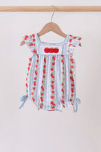Load image into Gallery viewer, Preorder Blue and Red Apple Applique Bubble