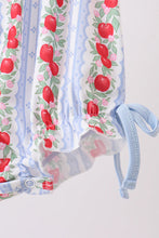 Load image into Gallery viewer, Preorder Blue and Red Apple Applique Bubble