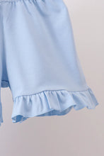 Load image into Gallery viewer, Preorder Blue and Red Apple Applique Shorts Set