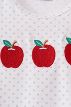 Load image into Gallery viewer, Preorder Red and White Apple Embroidered Skorts Set