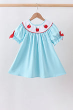 Load image into Gallery viewer, Preorder Blue Apple Embroidered Dress