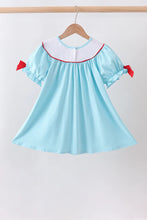 Load image into Gallery viewer, Preorder Blue Apple Embroidered Dress