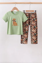 Load image into Gallery viewer, Preorder Hunting Dog Embroidered Pants Set
