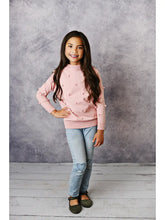 Load image into Gallery viewer, Preorder Pink Pom Pom Scalloped Neck Sweater