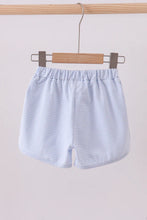 Load image into Gallery viewer, Preorder Light Blue Stripe Everyday Bow Shorts