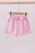 Load image into Gallery viewer, Preorder Light Pink Stripe Everyday Bow Shorts