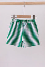 Load image into Gallery viewer, Preorder Boys Green and White Striped Everyday Shorts