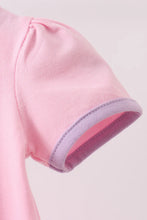 Load image into Gallery viewer, Preorder Pink Trick-Or-Treating Ghost Applique Romper