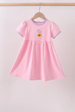 Load image into Gallery viewer, Preorder Pink Trick-Or-Treat Ghost Applique Dress
