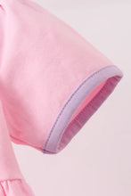 Load image into Gallery viewer, Preorder Pink Trick-Or-Treat Ghost Applique Dress