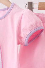 Load image into Gallery viewer, Preorder Pink Trick-Or-Treat Ghost Applique Ruffle Shorts Set