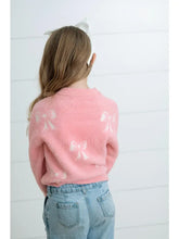 Load image into Gallery viewer, Preorder Pink and White Bow Sweater