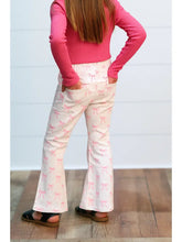 Load image into Gallery viewer, Preorder Pink Coquette Bow Flare Denim Jeans
