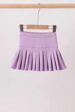 Load image into Gallery viewer, Preorder Purple Pleated Skort