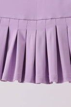 Load image into Gallery viewer, Preorder Purple Pleated Skort