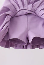 Load image into Gallery viewer, Preorder Purple Pleated Skort