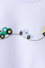 Load image into Gallery viewer, Preorder Blue Vehicles Embroidered Shorts Set