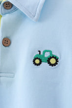 Load image into Gallery viewer, Preorder Blue Tractor Embroidered Polo