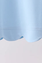 Load image into Gallery viewer, Preorder Blue Scalloped Bow Dress