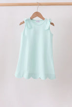 Load image into Gallery viewer, Preorder Mint Scalloped Bow Dress