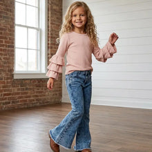 Load image into Gallery viewer, Preorder Faded Flare Denim Jean Pant