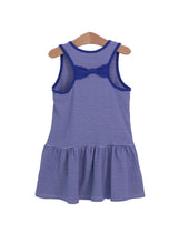 Load image into Gallery viewer, Jellybean Blue and White Bow Back Cheer Dress