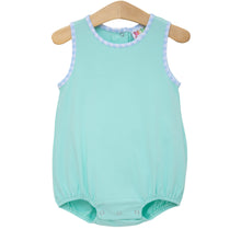 Load image into Gallery viewer, Preorder Jellybean Avery Bubble- Mint with Light Blue Gingham