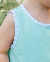 Load image into Gallery viewer, Preorder Jellybean Avery Bubble- Mint with Light Blue Gingham