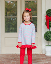 Load image into Gallery viewer, Preorder Jellybean Christmas Candy Stripe Ava Pants Set (ETA: October)