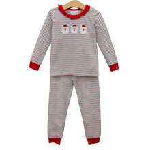 Load image into Gallery viewer, Preorder Jellybean Christmas Candy Stripe Santa Ruffle Set (ETA: October)