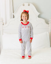 Load image into Gallery viewer, Preorder Jellybean Christmas Candy Stripe Santa Ruffle Set (ETA: October)