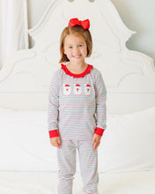 Load image into Gallery viewer, Preorder Jellybean Christmas Candy Stripe Santa Ruffle Set (ETA: October)