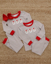 Load image into Gallery viewer, Preorder Jellybean Christmas Candy Stripe Santa Ruffle Set (ETA: October)