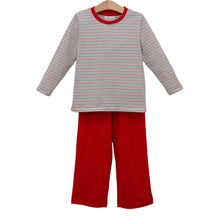 Load image into Gallery viewer, Preorder Jellybean Christmas Candy Stripe Thomas Pants Set (ETA: October)