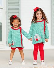 Load image into Gallery viewer, Preorder Jellybean Christmas Cottage Ruffle Pants Set (ETA: October)