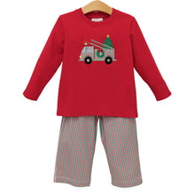 Load image into Gallery viewer, Preorder Jellybean Festive Firetruck Pants Set (ETA: October)