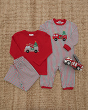 Load image into Gallery viewer, Preorder Jellybean Festive Firetruck Pants Set (ETA: October)