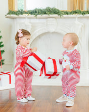 Load image into Gallery viewer, Preorder Jellybean Jolly St. Nick Ruffle Romper (ETA: October)