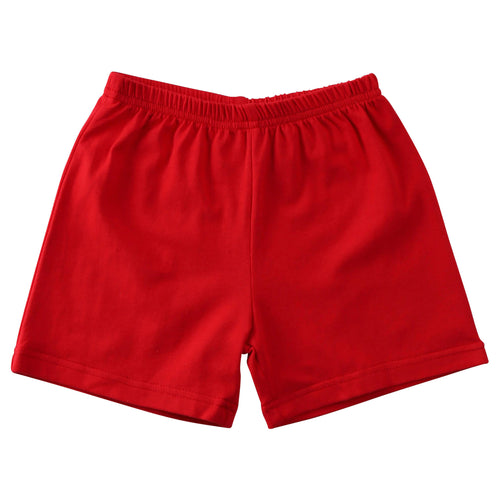 Jellybean Boys Knit Cotton Shorts- Red