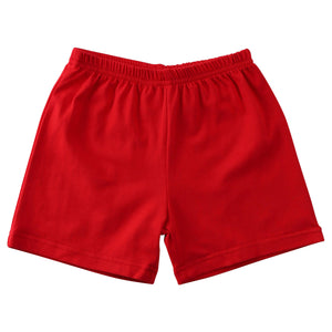 Jellybean Boys Knit Cotton Shorts- Red
