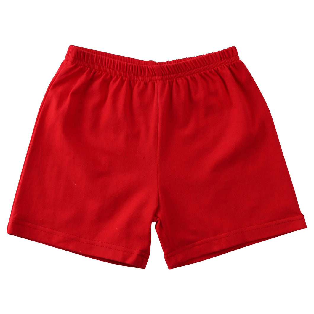 Jellybean Boys Knit Cotton Shorts- Red