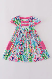 Rainbow Garden Twirl Dress