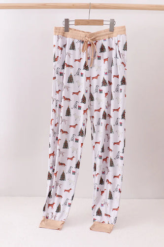 Preorder Christmas Dogs Bamboo Adult Pajama Pants
