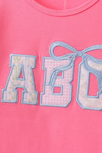 Load image into Gallery viewer, Preorder Pink ABC Applique Shorts Set