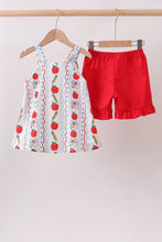 Load image into Gallery viewer, Preorder Back to School Bows Ruffle Shorts Set